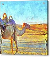 A Bedouin And His Camel Acrylic Print