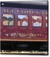 A Cape Cod Dinner Train In Panoramic Acrylic Print