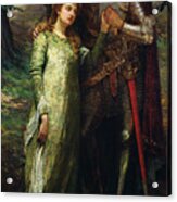 A Knight And His Lady Acrylic Print