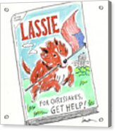 A Lassie Classic Acrylic Print