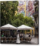 Lunch In The City Square Acrylic Print