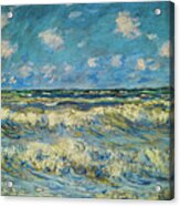 A Stormy Sea By Claude Monet Acrylic Print