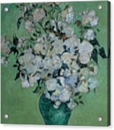 A Vase Of Roses Acrylic Print