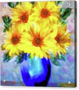 A Vase Of Sunflowers Acrylic Print