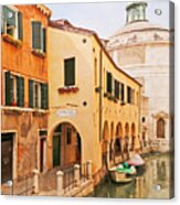 A Venetian View - Sotoportego De Le Colonete - Italy Acrylic Print