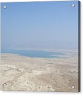 A View Of The Dead Sea From Masada Acrylic Print