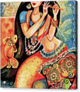 Aanandinii And The Fishes Acrylic Print