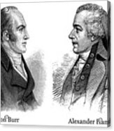 Aaron Burr And Alexander Hamilton Acrylic Print
