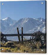 Abandoned Wagon In The High Sierra Nevada Mountains Acrylic Print