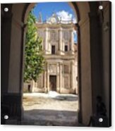 Abbey Of The Holy Spirit At Morrone In Sulmona, Italy Acrylic Print
