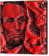 Abraham Lincoln Pop Art Acrylic Print