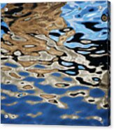 Abstract Dock Reflections I Color Acrylic Print