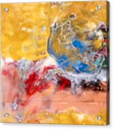 Abstract Encaustic Painting Acrylic Print