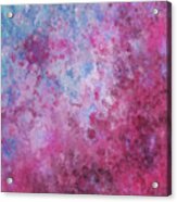 Abstract Square Pink Fizz Acrylic Print by Michelle Wrighton