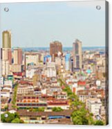 Aerial View At The City Of Guayaquil, Ecuador Acrylic Print