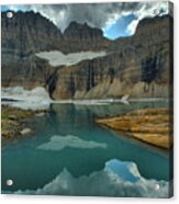 Afternoon Reflections In Grinnell Pond Acrylic Print