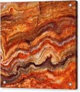 Abstract Wall Art Agate Waves Ro8802 Acrylic Print