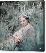 Albino In The Forest 1. Prickle Tenderness Acrylic Print
