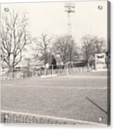 Aldershot - Recreation Ground - West End Highstreet 1 - Bw - 1960s Acrylic Print