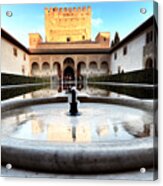 Alhambra Palace Fountain Acrylic Print