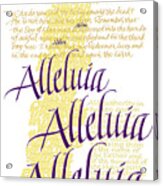 Alleluia Banner Acrylic Print