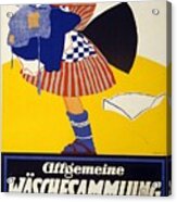 Allgemeine Waschesammlung 1917 - Vintage Clothing Advertising Poster Acrylic Print