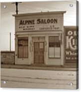 Alpine Saloon At 119 Alvarado Street, Monterey Circa 1905 Acrylic Print