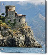 Amalfi Coast Fortress Acrylic Print