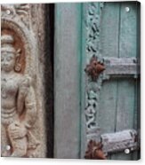 Amazing Door And Column, Fort Kochi Acrylic Print
