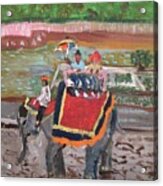 Amber Fort Way Acrylic Print