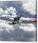 American Airlines Airbus A319 Acrylic Print
