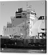 American Mariner Detail 1 Bw.jpg Acrylic Print