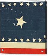 American National Flag Commemorating Arkansas Acrylic Print