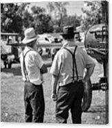 Old Fashioned Conversation Acrylic Print