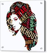 Amy Winehouse Rehab Acrylic Print