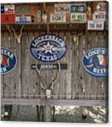 An Eclectic Display In Luckenbach Acrylic Print