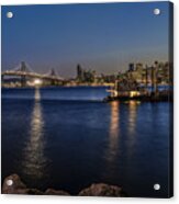 Anchored In San Francisco Bay Acrylic Print