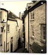 Ancient Side Street Fowey Cornwall Acrylic Print