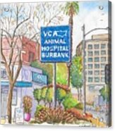 Anibal Hospital Burbank In Olive St., Burbank, California Acrylic Print