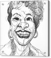 Annette Caricature Acrylic Print