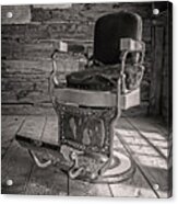 Antique Barber Chair Acrylic Print