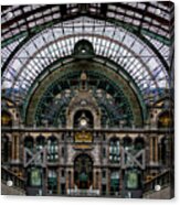 Antwerp Train Terminal Acrylic Print