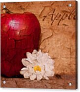 Apple With Daisy Acrylic Print