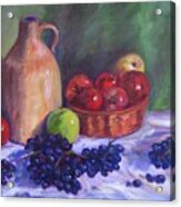 Apples With Grapes Acrylic Print