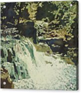 Aqua Falls Acrylic Print