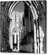 Arched Passage. Fountains Abbey. Acrylic Print