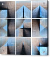 Architectural Reflections Nine-print Panel Acrylic Print