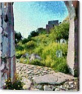 Archway On Palamidi Castle Acrylic Print
