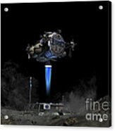 Asteroid Lander Departs Surface Acrylic Print