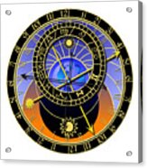 Astronomical Clock Acrylic Print